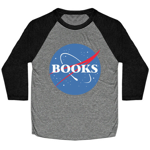 Books Nasa Parody Baseball Tee