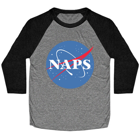 Naps Nasa Parody Baseball Tee