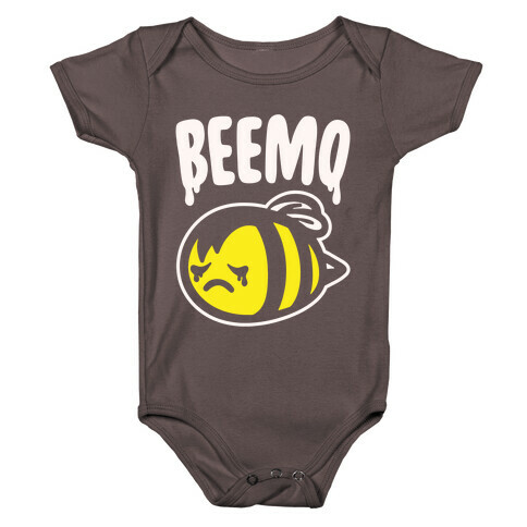 Beemo Emo Bee Parody White Print Baby One-Piece