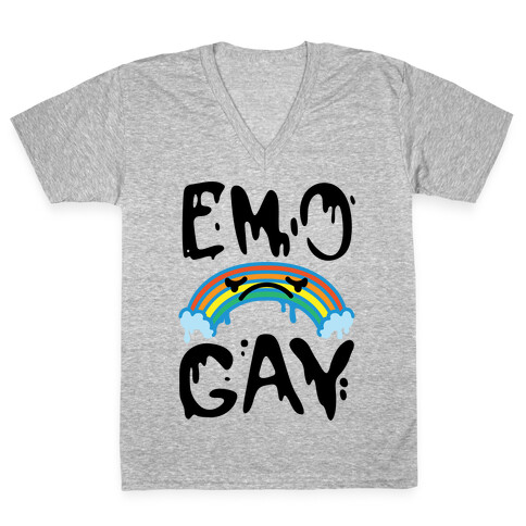 Emo Gay V-Neck Tee Shirt