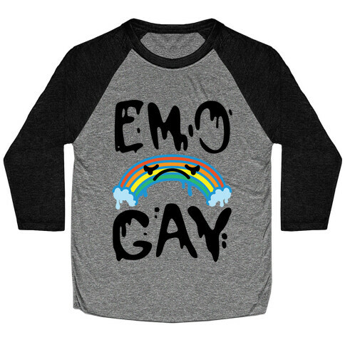 Emo Gay Baseball Tee