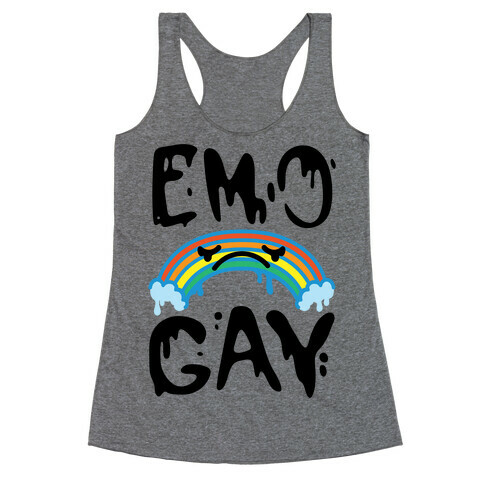 Emo Gay Racerback Tank Top