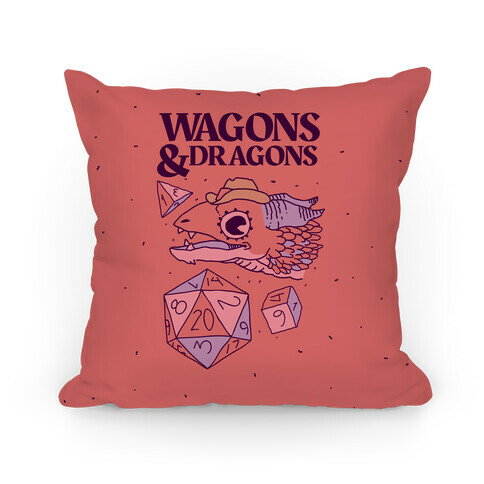 Wagons & Dragons Pillow