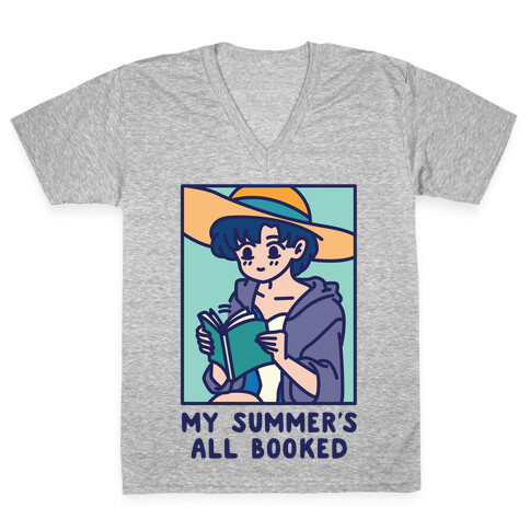 My Summer's All Booked Ami V-Neck Tee Shirt