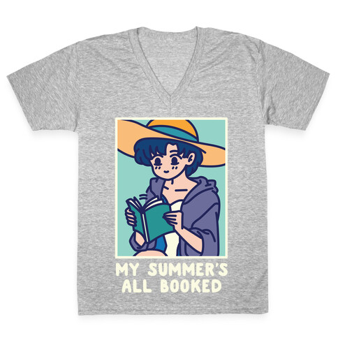 My Summer's All Booked Ami V-Neck Tee Shirt
