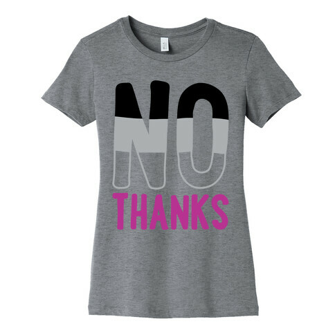 No Thanks Asexual Pride Womens T-Shirt