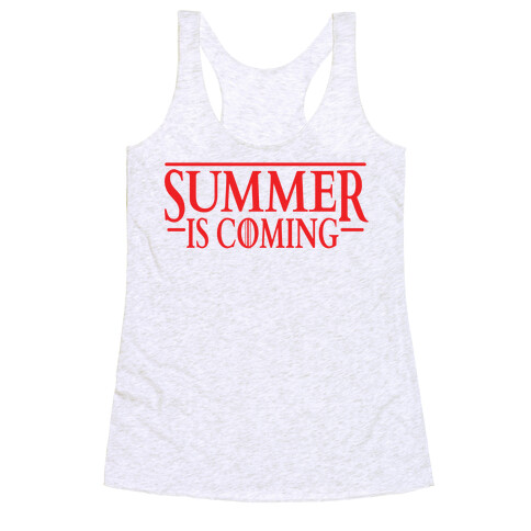 Summer Is Coming Racerback Tank Top