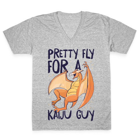 Pretty Fly for a Kaiju Guy - Rodan V-Neck Tee Shirt