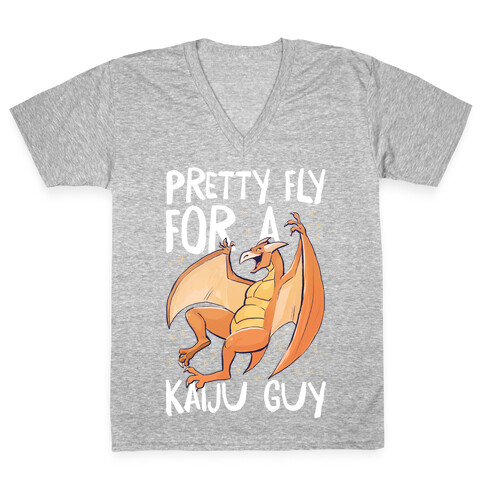 Pretty Fly for a Kaiju Guy - Rodan V-Neck Tee Shirt