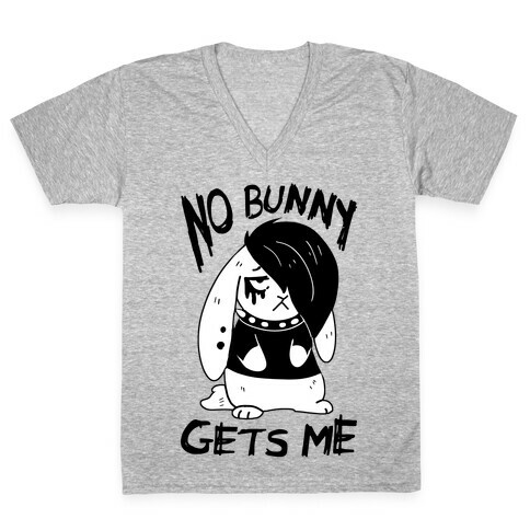 No Bunny Gets Me V-Neck Tee Shirt