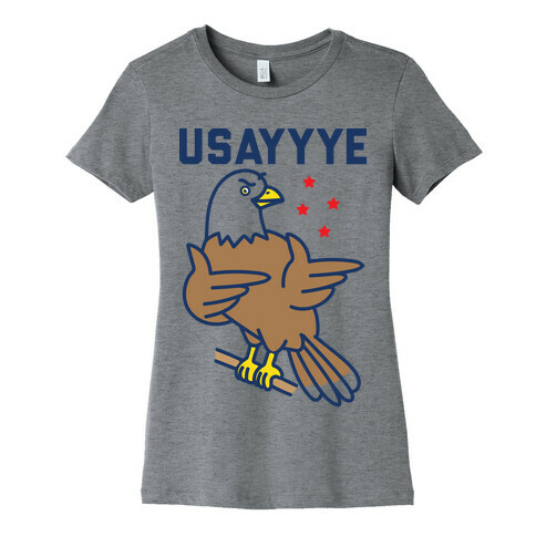 USAYYYE Bald Eagle Womens T-Shirt