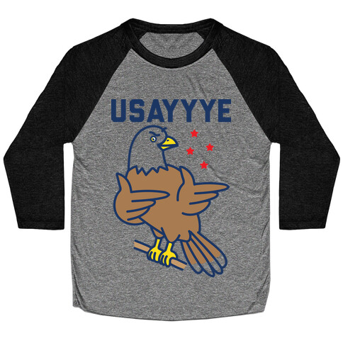 USAYYYE Bald Eagle Baseball Tee