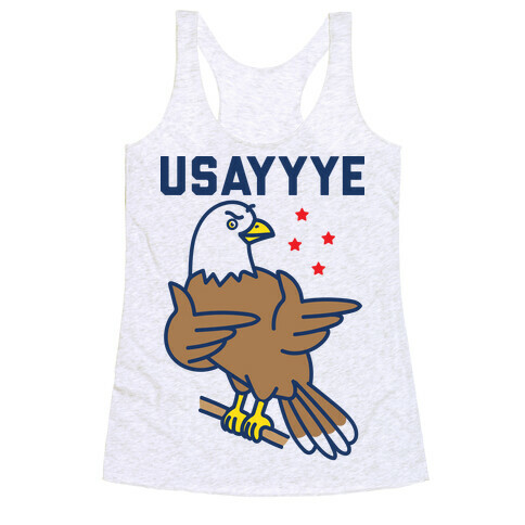 USAYYYE Bald Eagle Racerback Tank Top