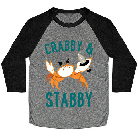 Crabby & Stabby Baseball Tee