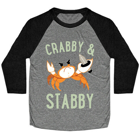 Crabby & Stabby Baseball Tee