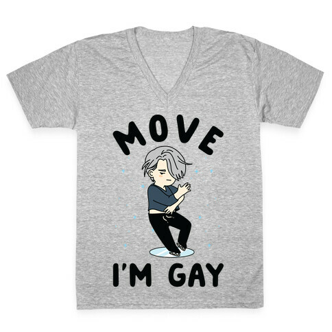 Move I'm Gay Victor V-Neck Tee Shirt