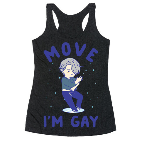 Move I'm Gay Victor Racerback Tank Top