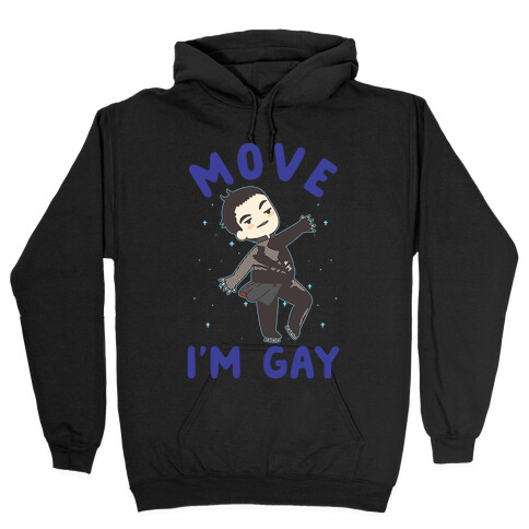 Move I'm Gay Yuri Katsuki Hooded Sweatshirt