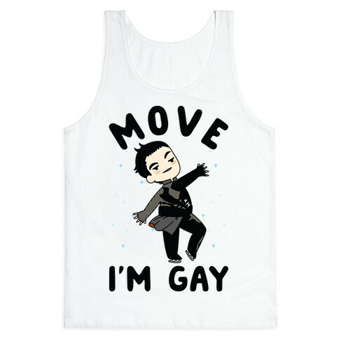 Move I'm Gay Yuri Katsuki Tank Top