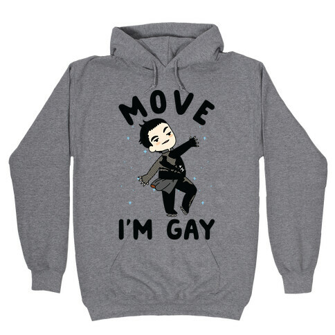 Move I'm Gay Yuri Katsuki Hooded Sweatshirt