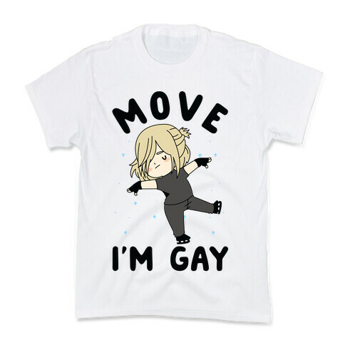 Move I'm Gay Yuri Plisetsky Kids T-Shirt