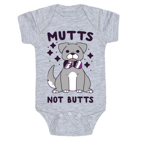 Mutts Not Butts Baby One-Piece