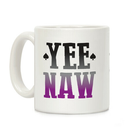 Yee Naw Asexual Pride Coffee Mug