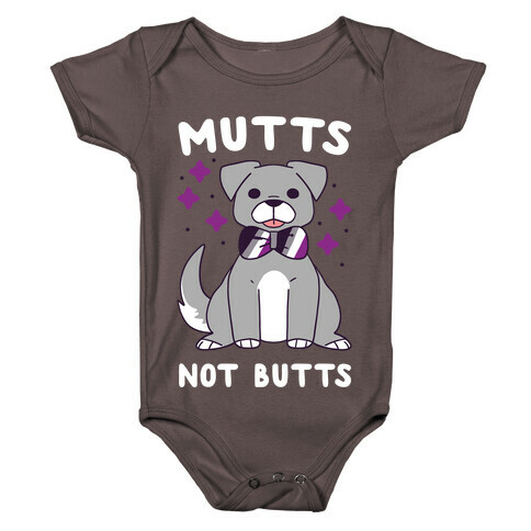 Mutts Not Butts Baby One-Piece