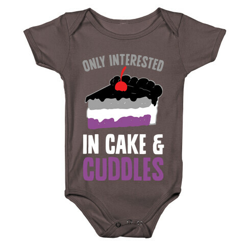 Only Interested In Cake And Cuddles Baby One-Piece