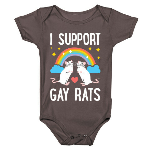 I Support Gay Rats Baby One-Piece