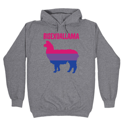 Bisexuallama Parody Hooded Sweatshirt