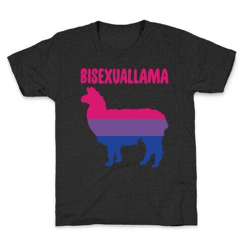 Bisexuallama Parody White Print Kids T-Shirt