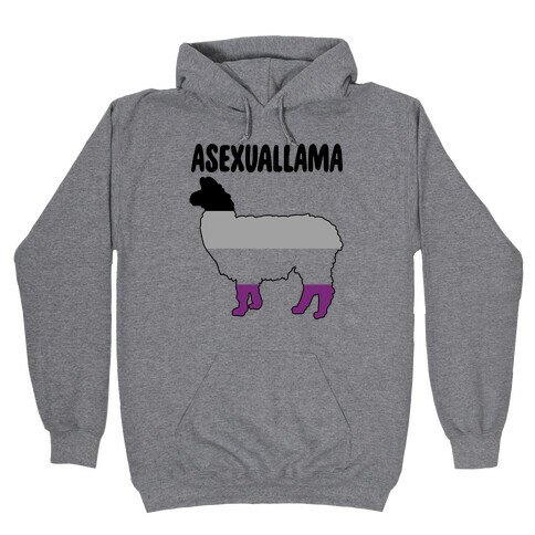 Asexuallama Parody Hooded Sweatshirt