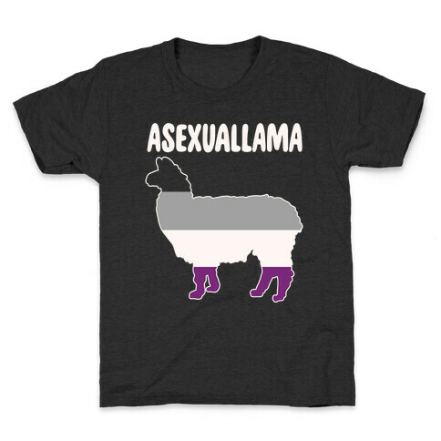 Asexuallama Parody White Print Kids T-Shirt