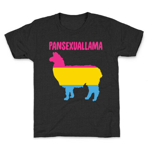 Pansexuallama Parody White Print Kids T-Shirt