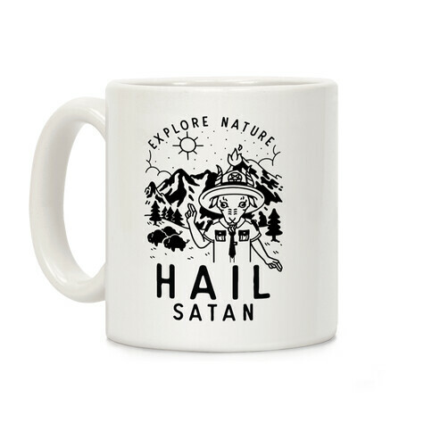 Explore Nature Hail Satan Coffee Mug