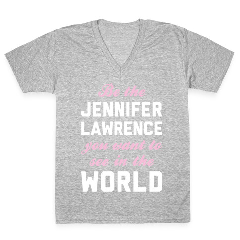 Be The Jennifer Lawrence V-Neck Tee Shirt