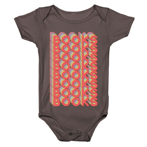 Books Retro Rainbow  Baby One-Piece