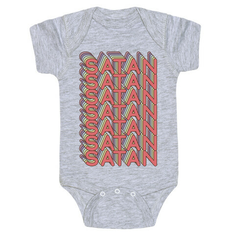 Satan Retro Rainbow Baby One-Piece