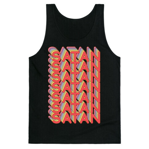 Satan Retro Rainbow Tank Top