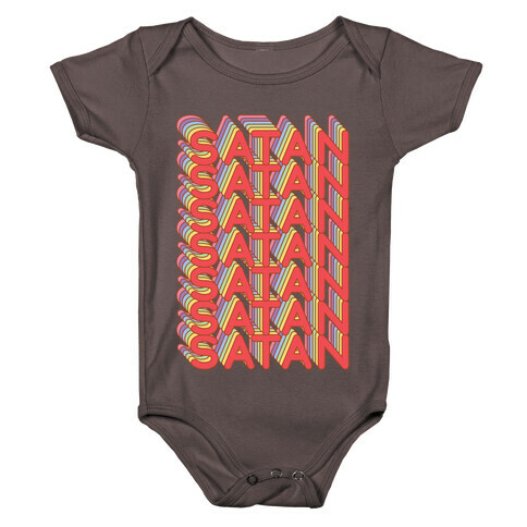 Satan Retro Rainbow Baby One-Piece