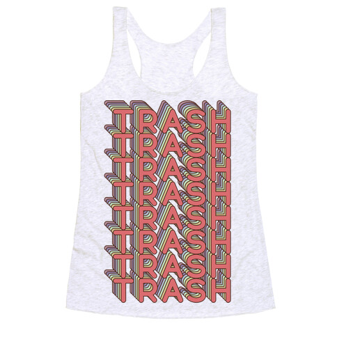 Trash Retro Rainbow Racerback Tank Top