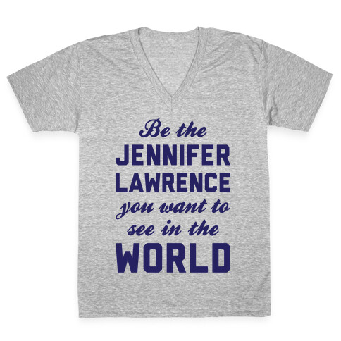 Be The Jennifer Lawrence V-Neck Tee Shirt