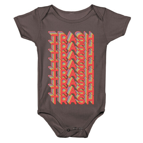 Trash Retro Rainbow Baby One-Piece