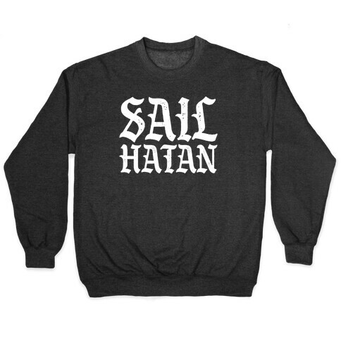 Sail Hatan Parody White Print Pullover