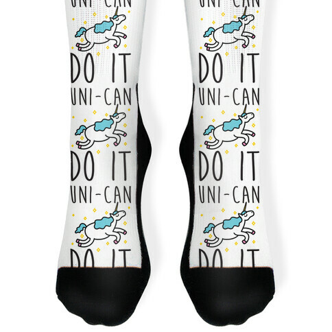 Uni-can Do It Unicorn Sock