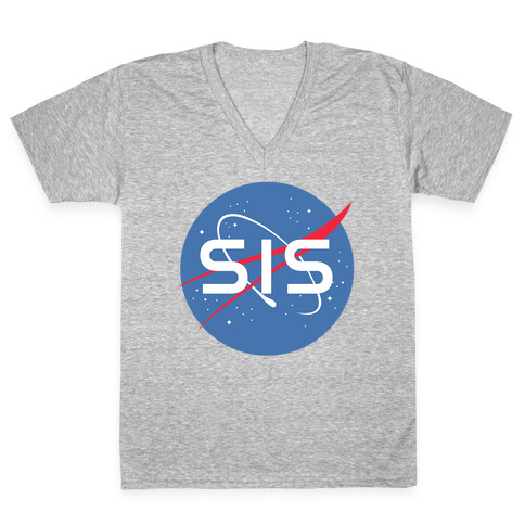 Sis Nasa Parody V-Neck Tee Shirt