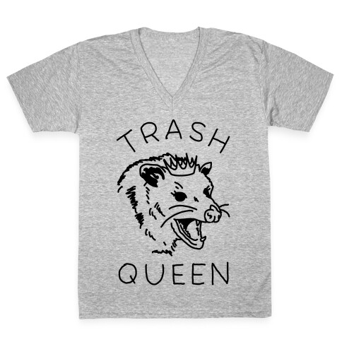 Trash Queen V-Neck Tee Shirt