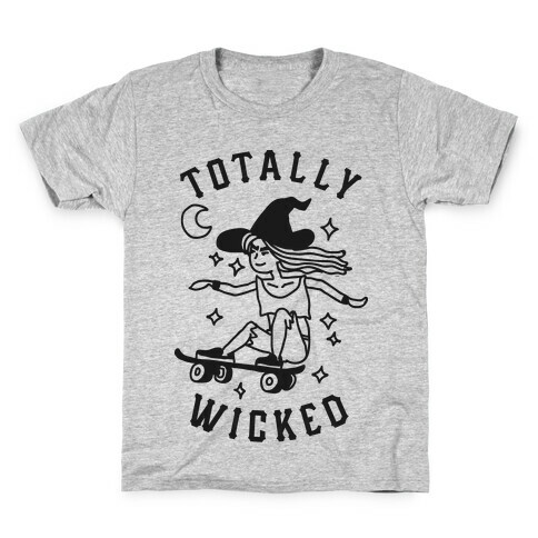 Totally Wicked Sk8r Witch Kids T-Shirt