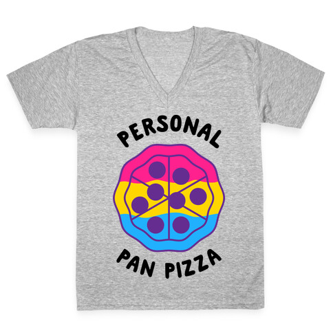 Personal Pan Pizza V-Neck Tee Shirt
